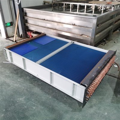 Processus de soudure Station hydroélectrique de refroidissement à l'eau Échangeur de chaleur démontable avec tube en cuivre et alette d'aluminium